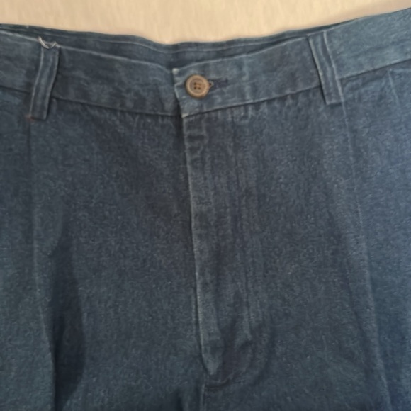 NWT Haggar Comfort Cotton Denim Shorts with Expandable Waist Zipper Mens Size 42 - Picture 7 of 12